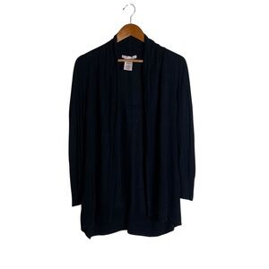 3 for $30! Philosophy black knit open‎ cardigan